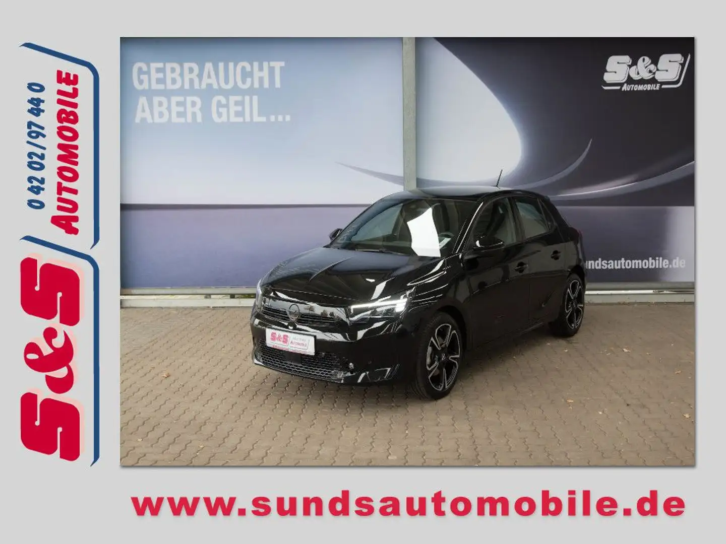 Opel Corsa 1.2 Turbo Sport KAMERA/LED/PANO/TOTWINKEL Noir - 1