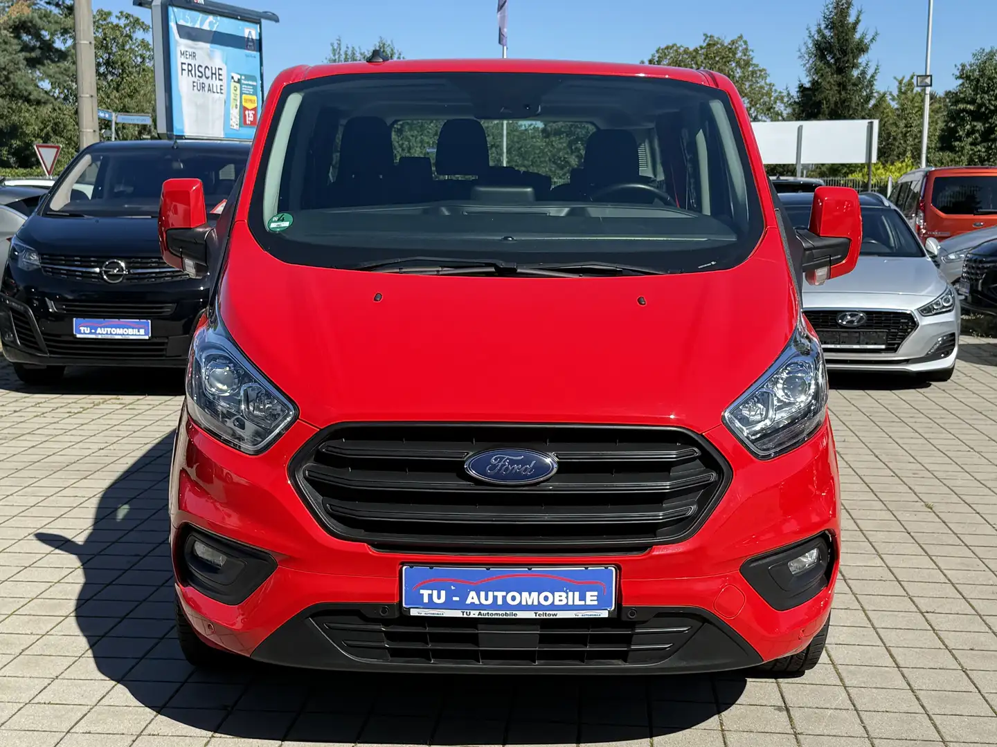 Ford Transit Custom 320 L1 ACC-NAVI-RKAM-9SITZER-1.HAND-APPLE-ANDROID Rot - 2