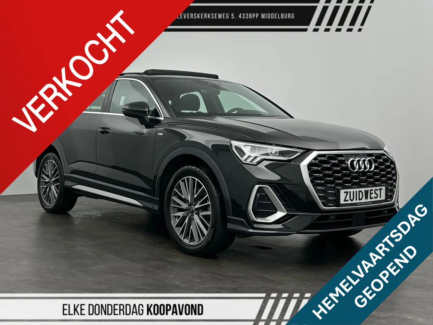 Audi Q3 Sportback 45 TFSI e S-Line Pano Camera ACC Lane Siyah - 1