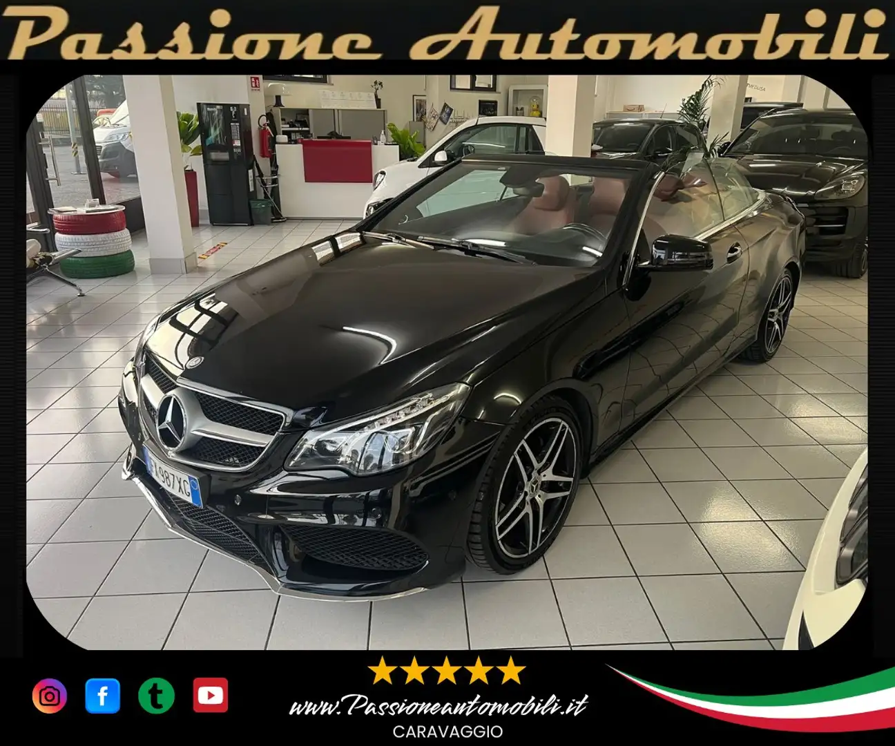 Mercedes-Benz E 220 Classe E - A207 Cabrio Cabrio cdi Premium Nero - 1