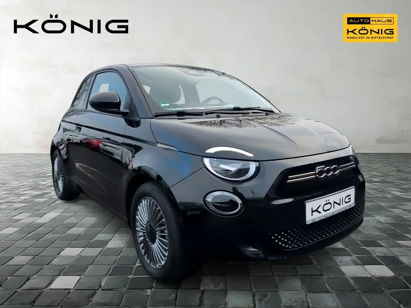 Fiat 500e BASE Klima*CarPlay*PDC*Cam*Shz*Allwetter Schwarz - 2