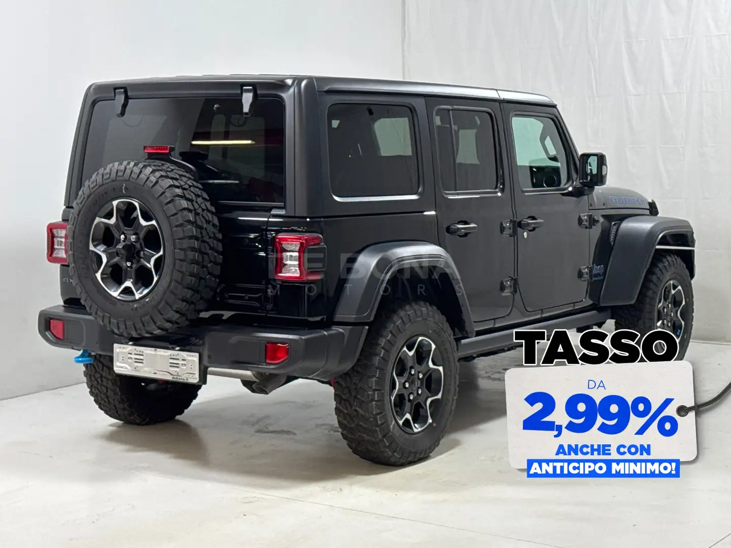 Jeep Wrangler unlimited 2.0 atx phev rubicon 4xe auto Nero - 2