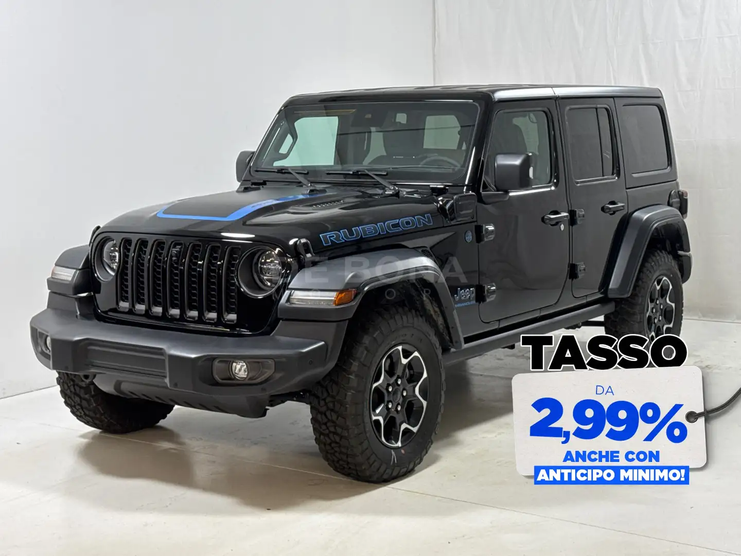 Jeep Wrangler unlimited 2.0 atx phev rubicon 4xe auto Nero - 1