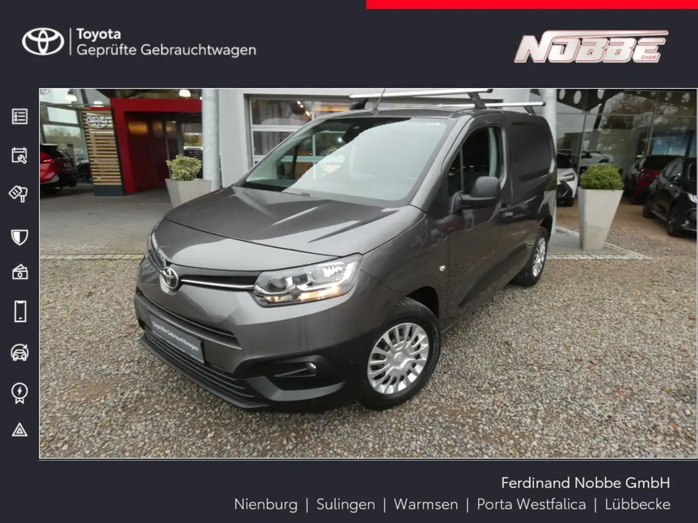 Toyota Proace City1,5 Duty ComfortL1*AHK+Navi+Klima Grau - 1