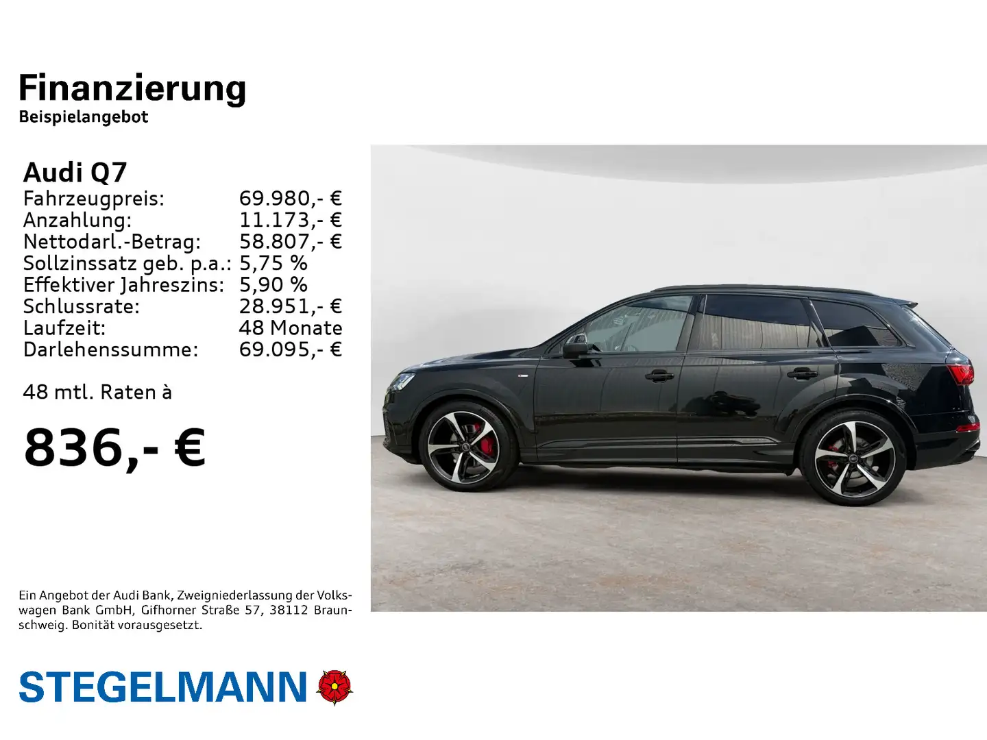 Audi Q7 50 TDI qu. Tiptr. Competition Plus *Matrix-LE Schwarz - 2
