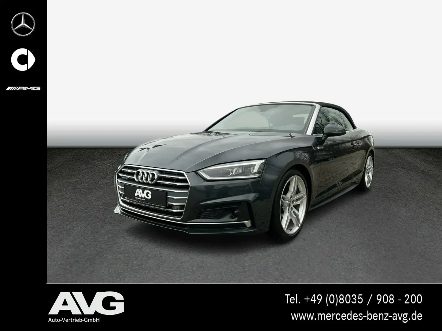 Audi A5 A5 Cabriolet 2.0 TDI sport quattro LED MMI DSG Gris - 1