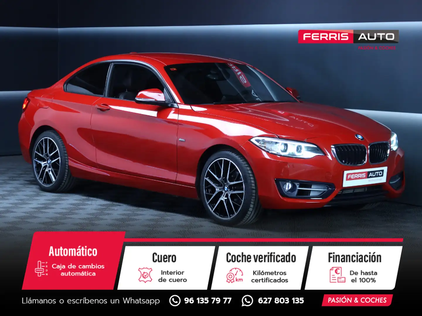 BMW 218 218iA Coupé Rot - 1