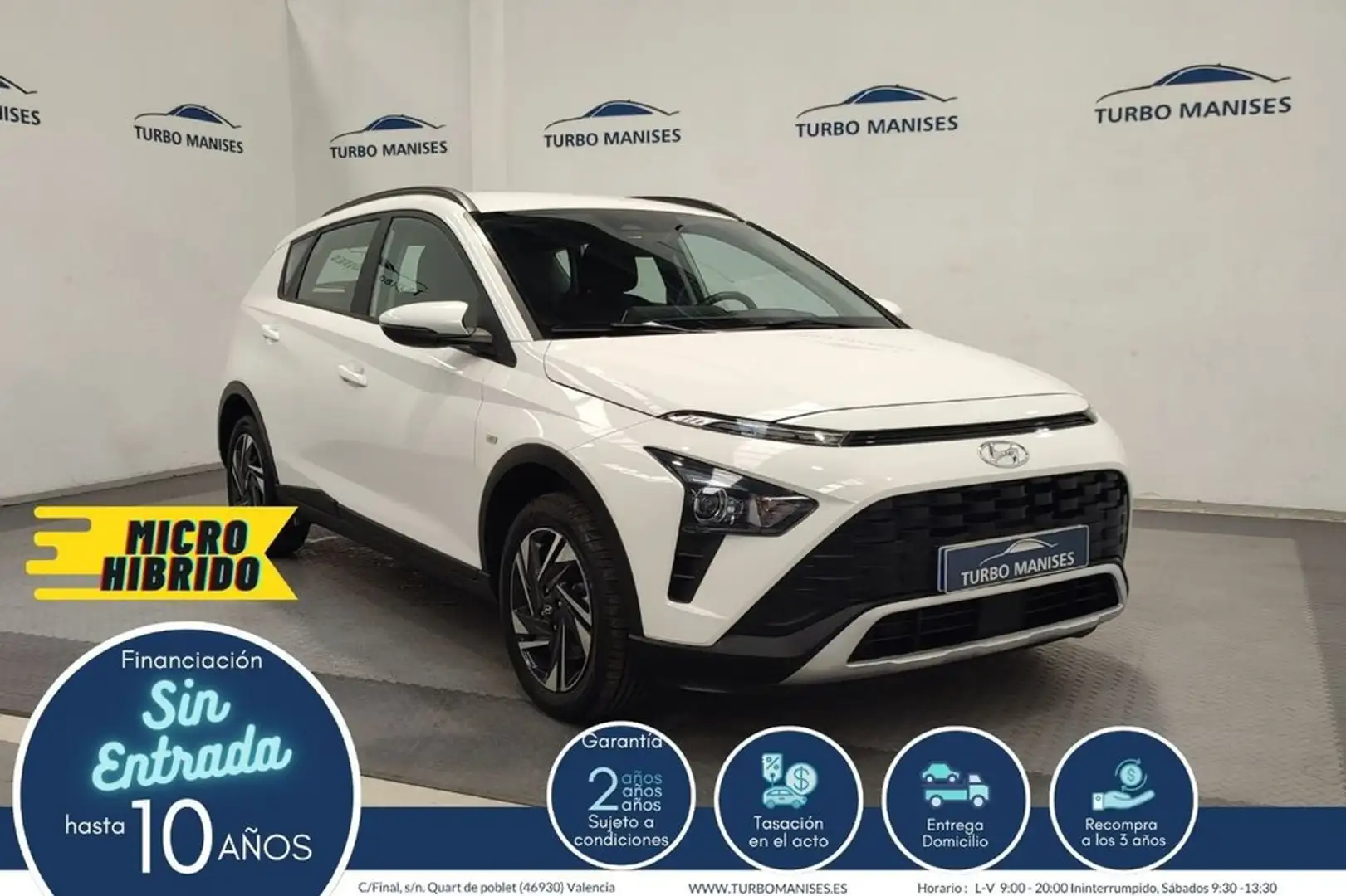 Hyundai BAYON 1.0 TGDI 74kW (100CV) 48V Maxx Weiß - 1