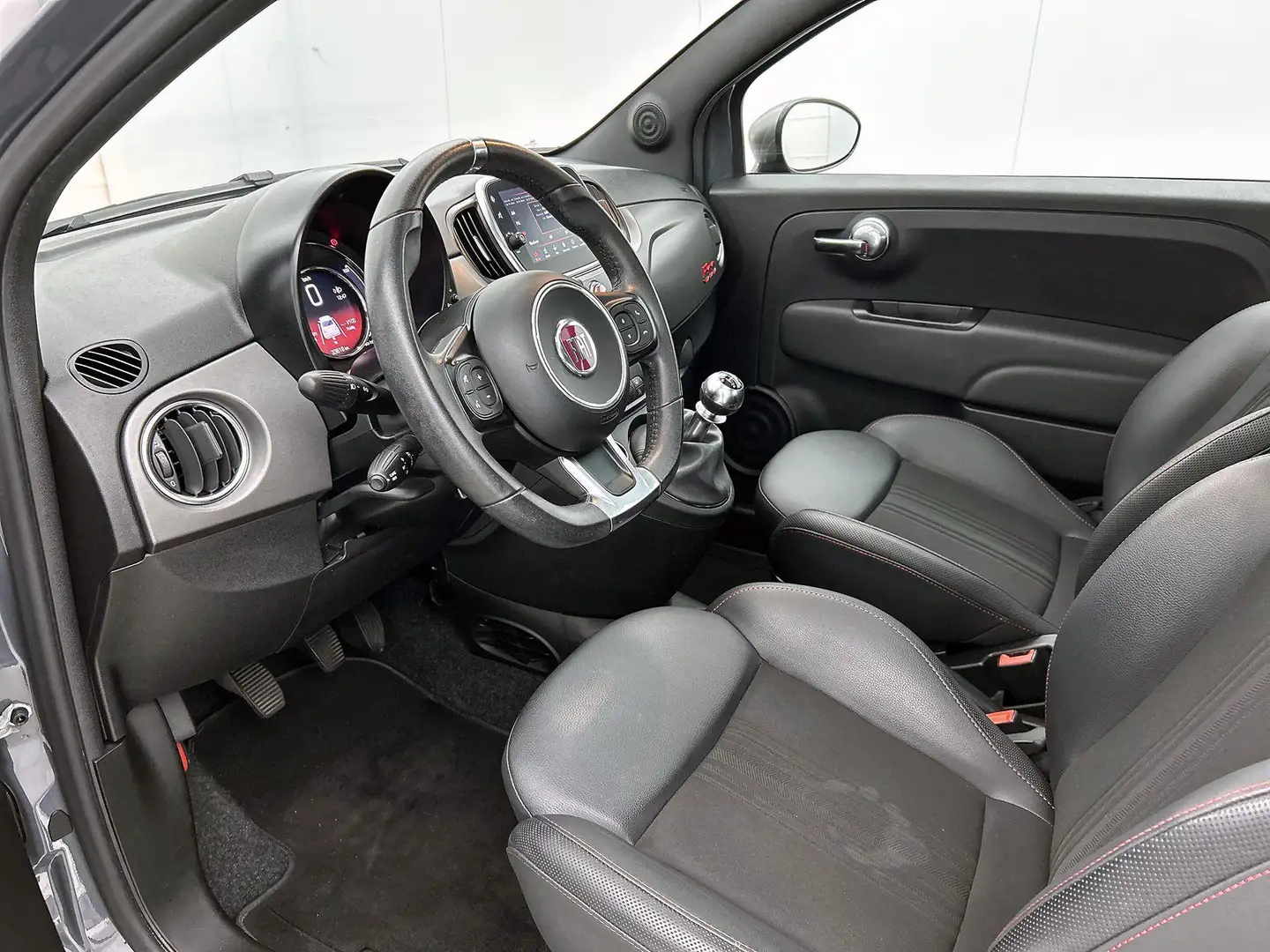 Fiat 500 1.0 Hybrid Sport | Panoramadak | Navigatie | Clima Grau - 2
