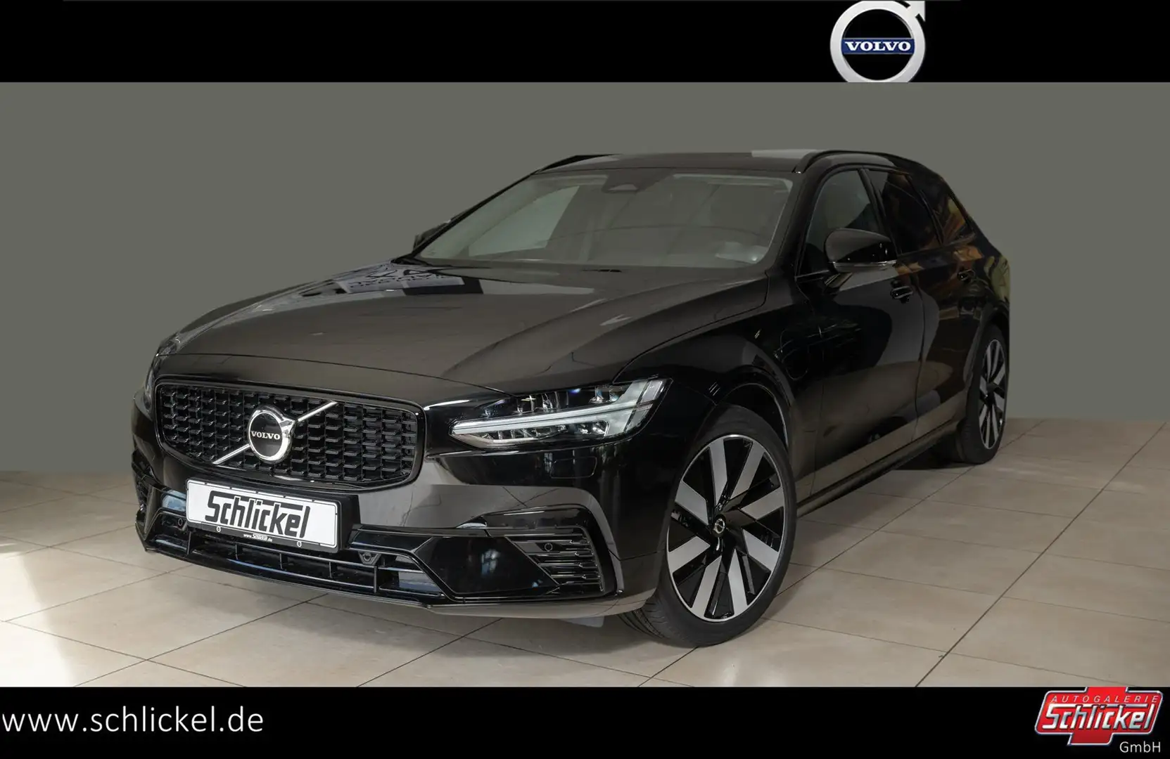 Volvo V90 T6 Plus Dark Recharge Plug-In Hybrid AWD Leder ACC Negru - 1