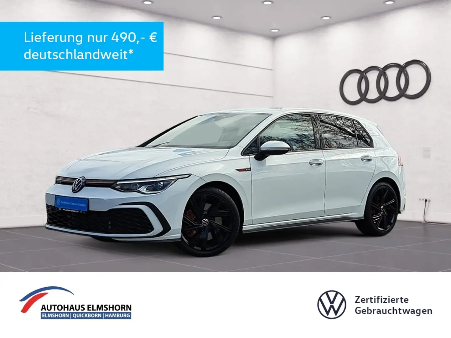 Volkswagen Golf GTI 2.0 TSI DSG NAV KAM APP ACC LED 18" PDC SHZ Weiß - 1