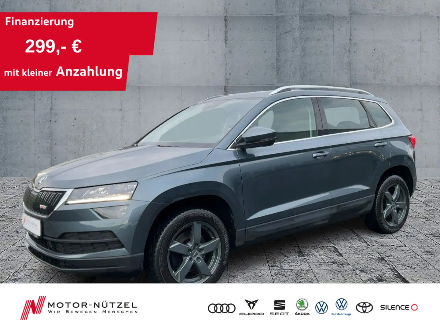 Skoda Karoq 2.0 TDI 4x4 AMBITION LED+NAV+GRA+APP+2xPDC Grau - 1
