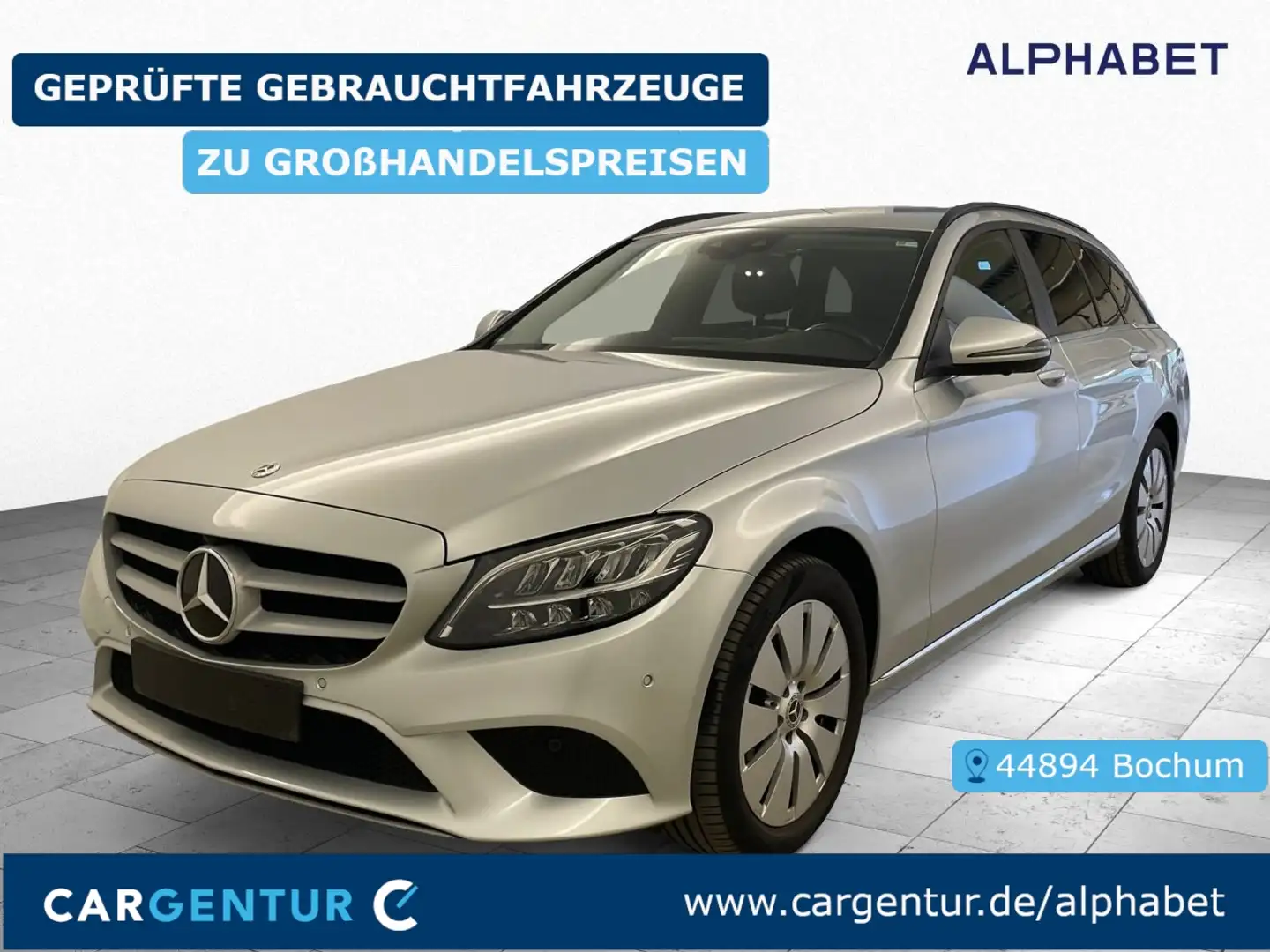 Mercedes-Benz C 200 d T Wide 360° El.Heckkl. Key LED Navi Silber - 1