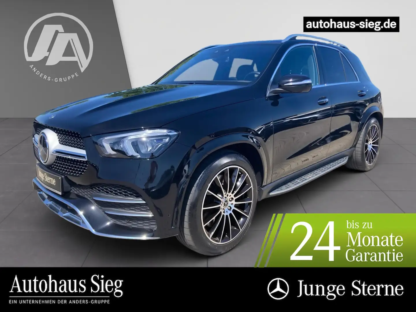 Mercedes-Benz GLE 350 de 4M AMG+AHK+AIR+Burm+Distr+Pan+Sitzkli Schwarz - 1