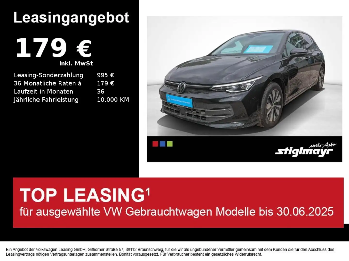 Volkswagen Golf VIII GOAL 1.5 TSI ACC+AHK+LED+NAVI Noir - 1