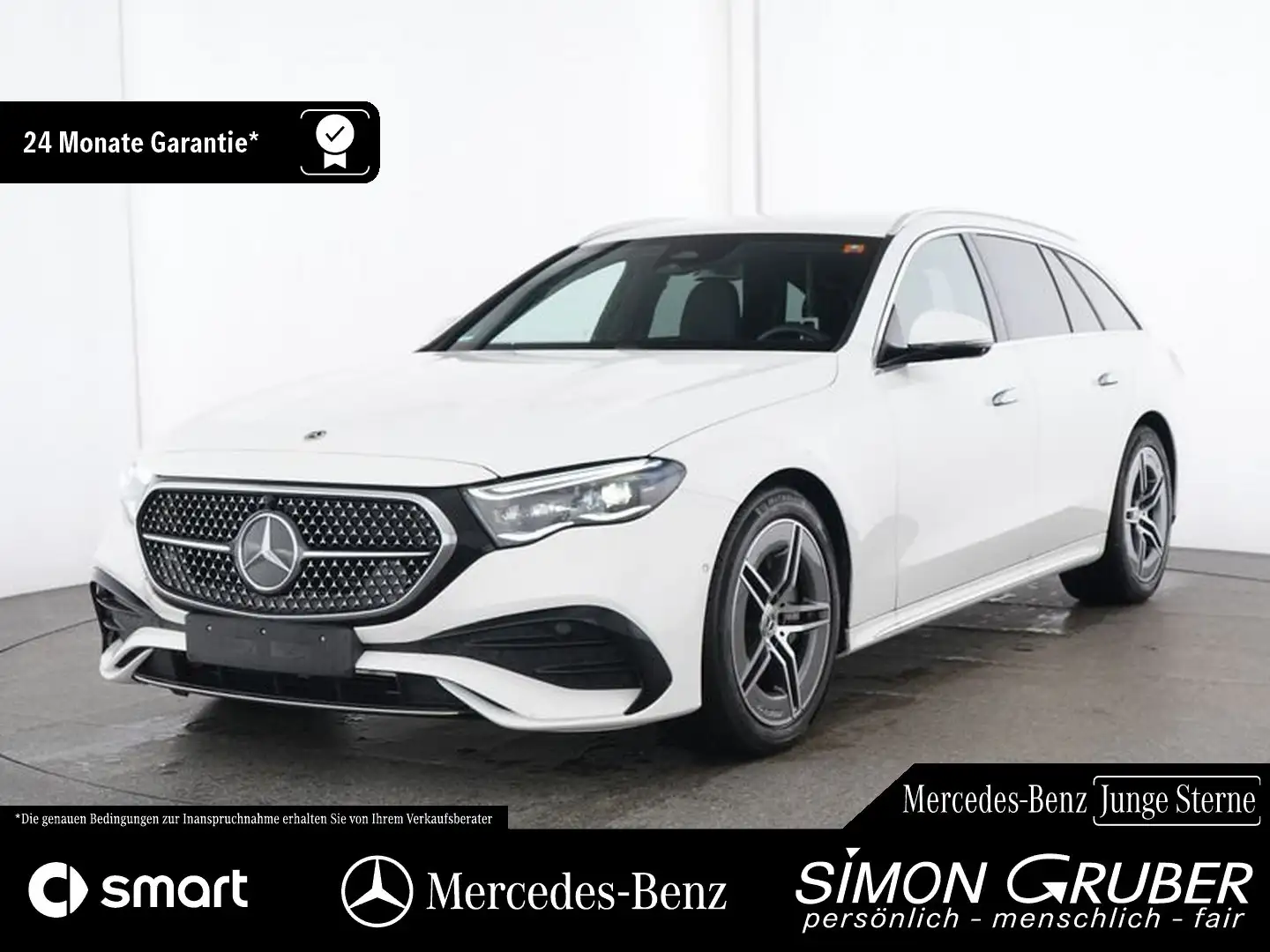 Mercedes-Benz E 220 Td AMG Line Adv+ DigiLight Memory Distroni Weiß - 1