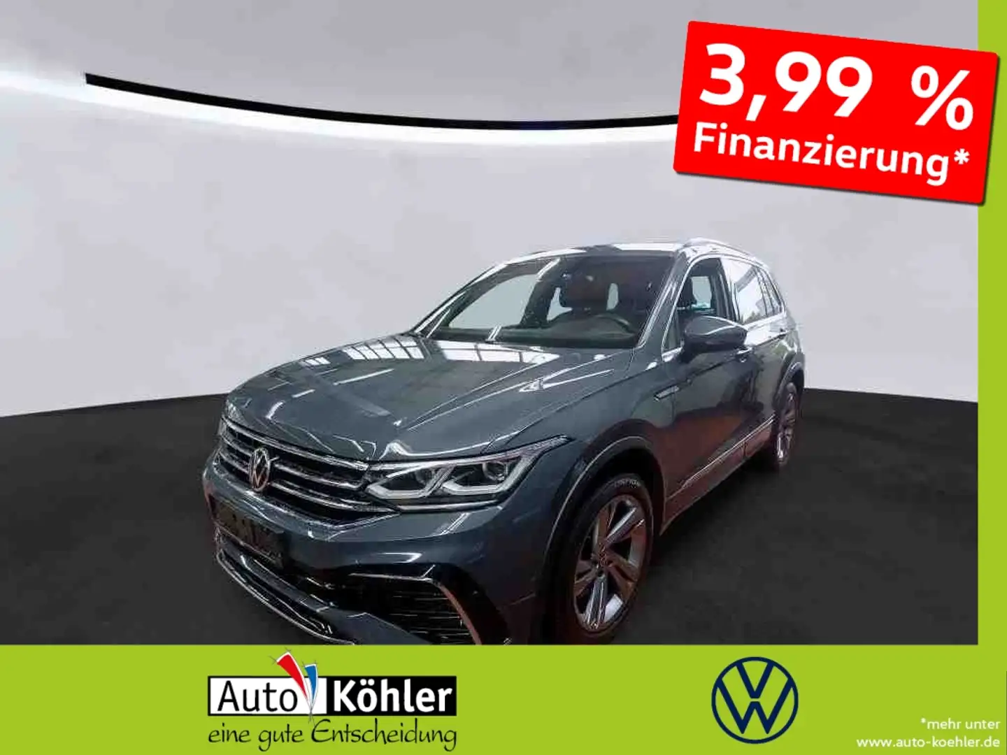Volkswagen Tiguan R-Line TDi DSG 4M Black/Matrix/CarPlay Grau - 1