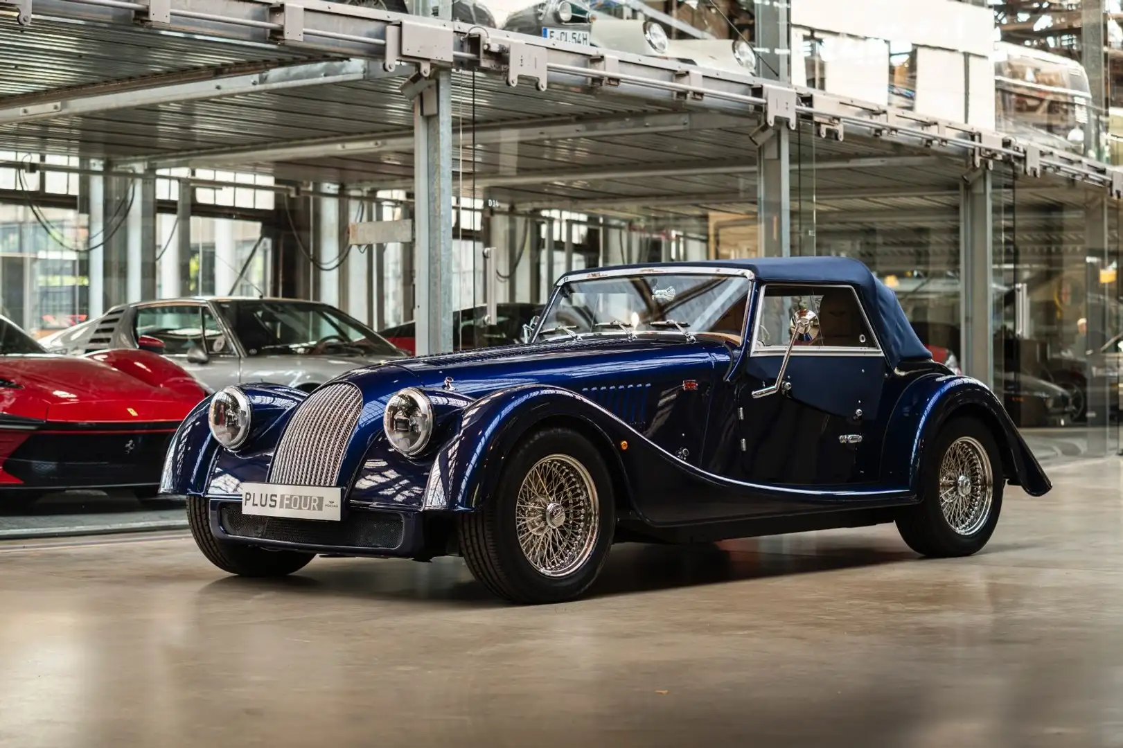 Morgan Plus 4 Plus Four - SHZ - Klima - Speiche - Sonderlack Bleu - 2
