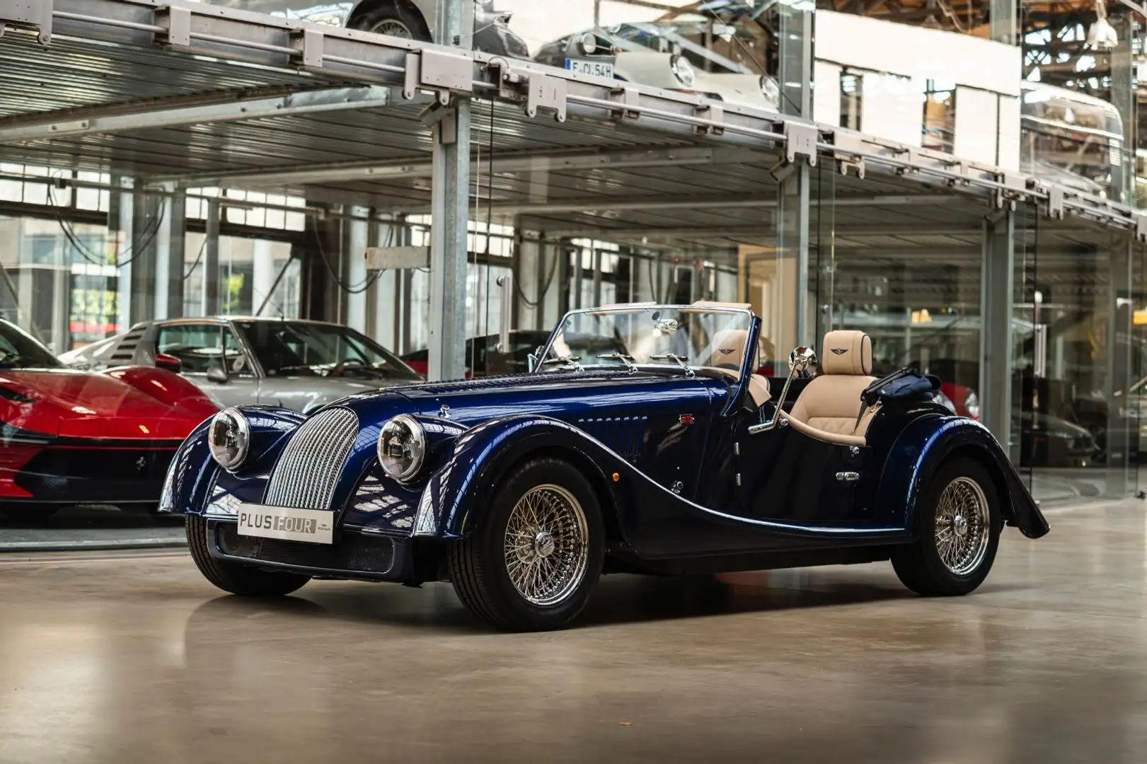 Morgan Plus 4 Plus Four - SHZ - Klima - Speiche - Sonderlack Bleu - 1