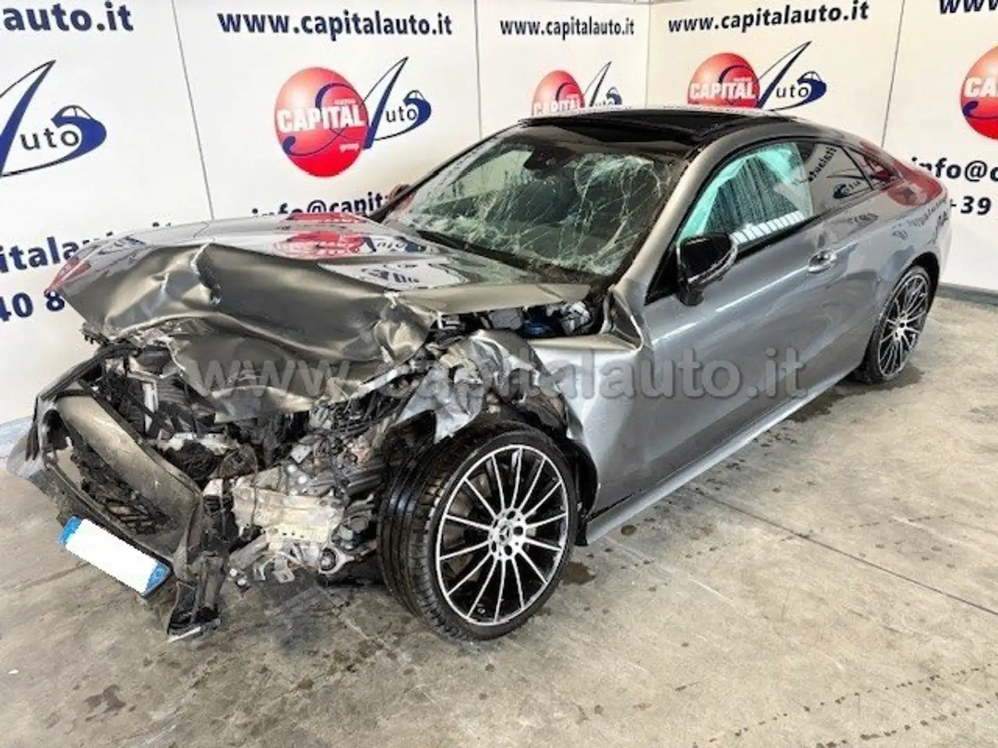 Mercedes-Benz E 220 Coupe d AMG Premium Plus 4matic auto Grigio - 1