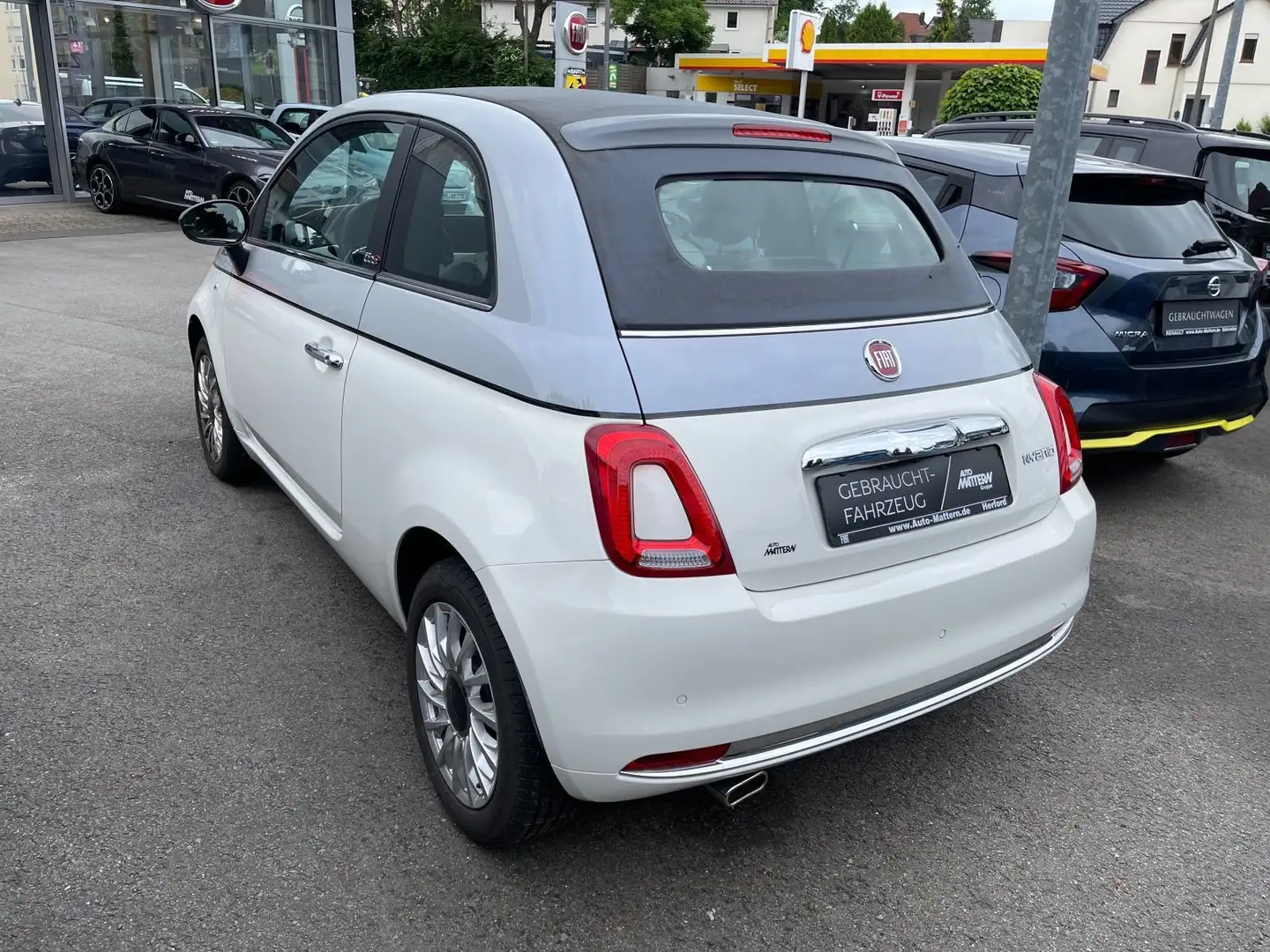 Fiat 500C Lounge Klimaaut.|Einparkhilfe|CarPlay|LM Weiß - 2