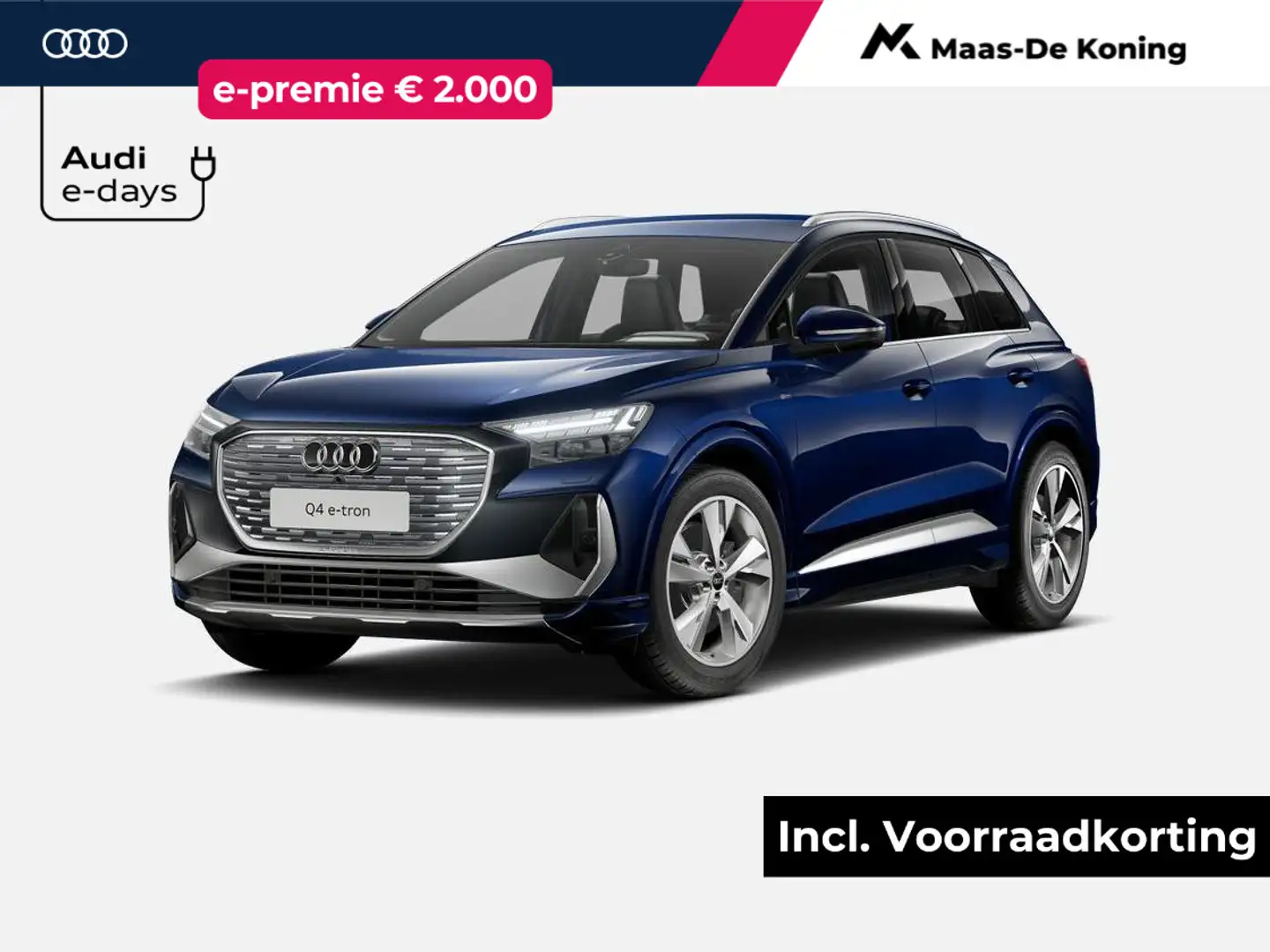 Audi Q4 e-tron 40 S Edition 204 PK · Assistentiepakket plus · Com Blu/Azzurro - 1