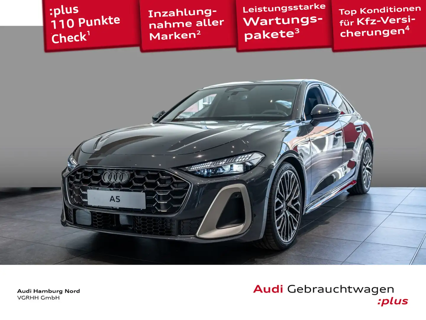 Audi A5 2.0 TFSI quattro editon one Stndhzg Grau - 1