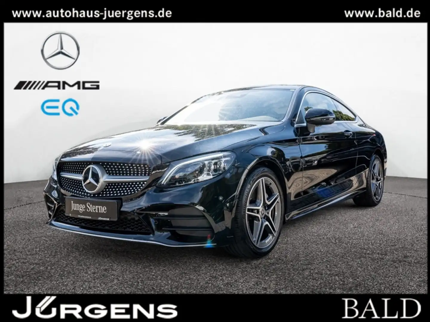 Mercedes-Benz C 220 d Coupé AMG-Sport/Multibeam/Cam/Ambiente Zwart - 1
