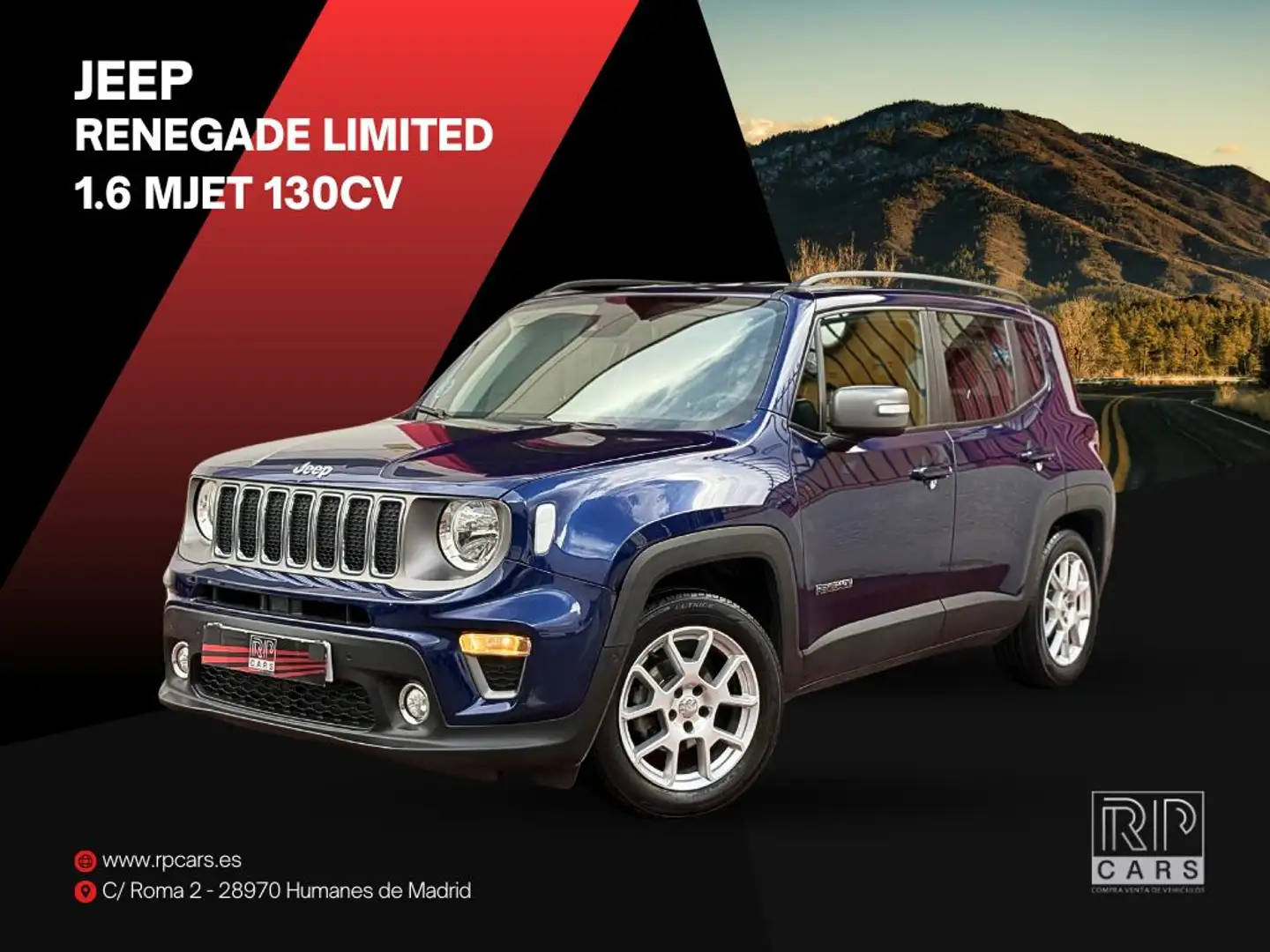 Jeep Renegade 1.6Mjt Limited 4x2 96kW Bleu - 1