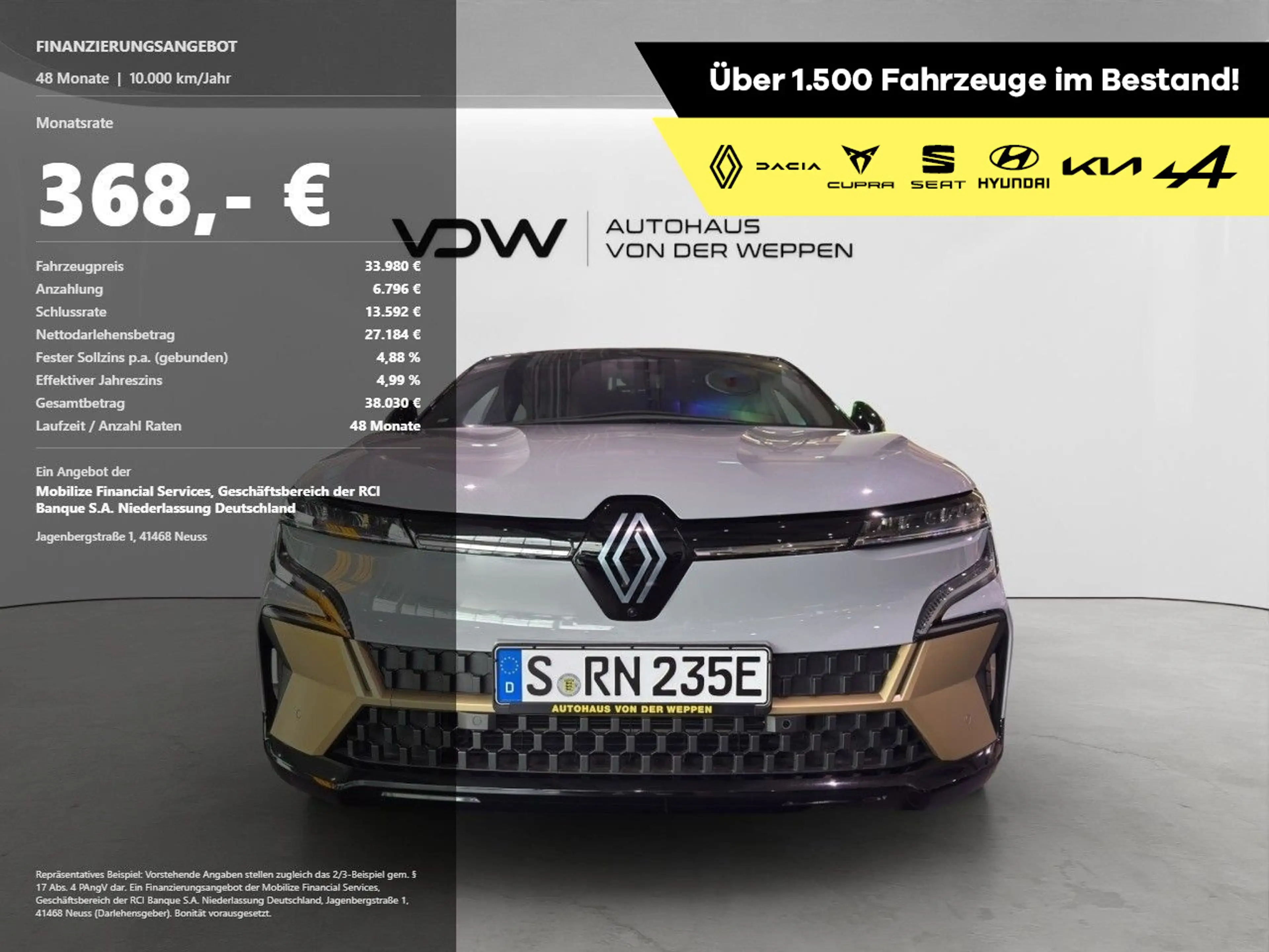Renault Megane E-Tech Megane E-Tech EV60 ICONIC Vollausstattung