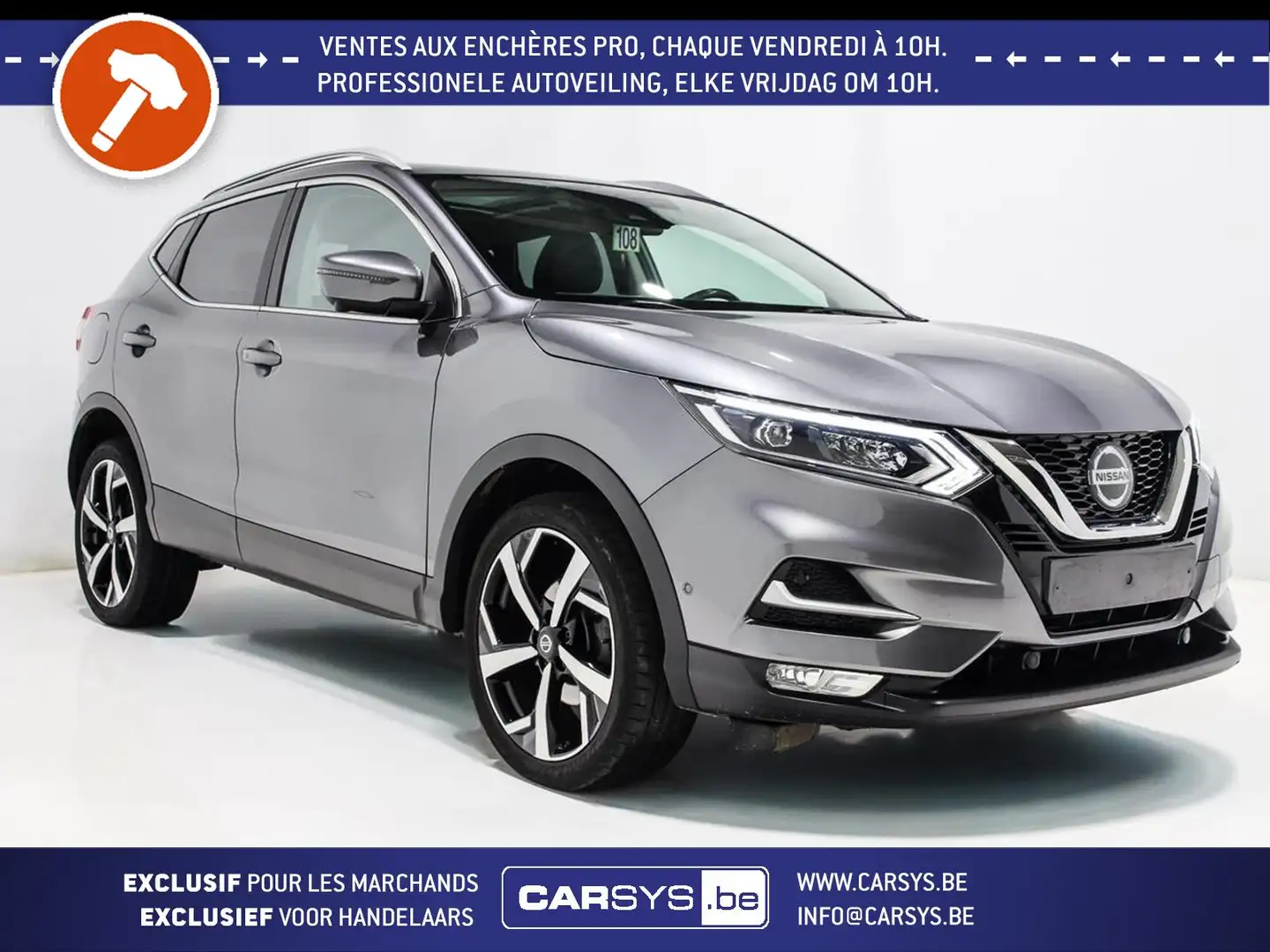 Nissan Qashqai 1.5 DCI 115 - BVA 19 - PANO - BOSE - S.CUIRT - ... Gris - 1