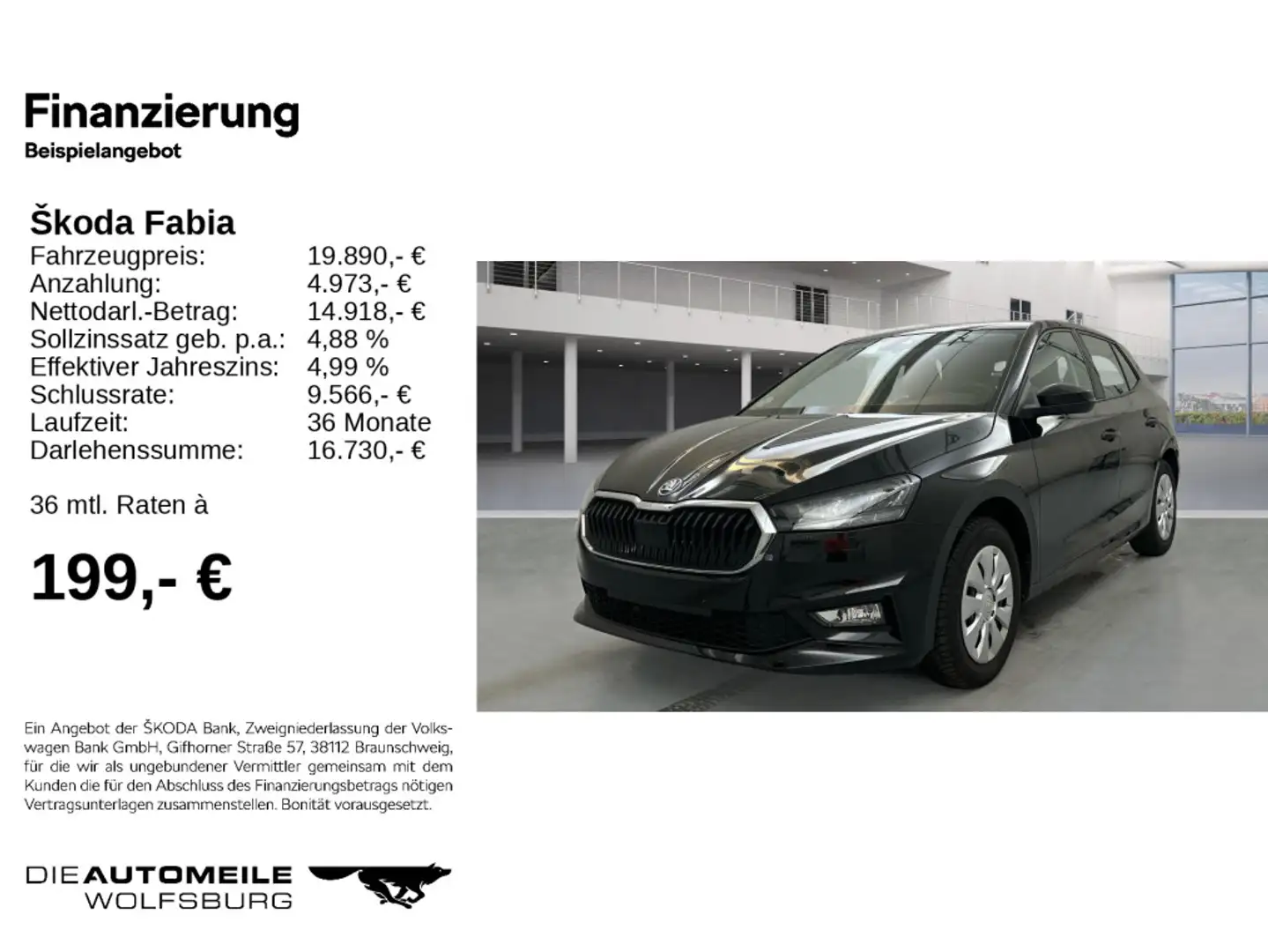 Skoda Fabia 4 IV 1.0 TSI DSG First Edition KLIMA/PDC/L Negru - 2