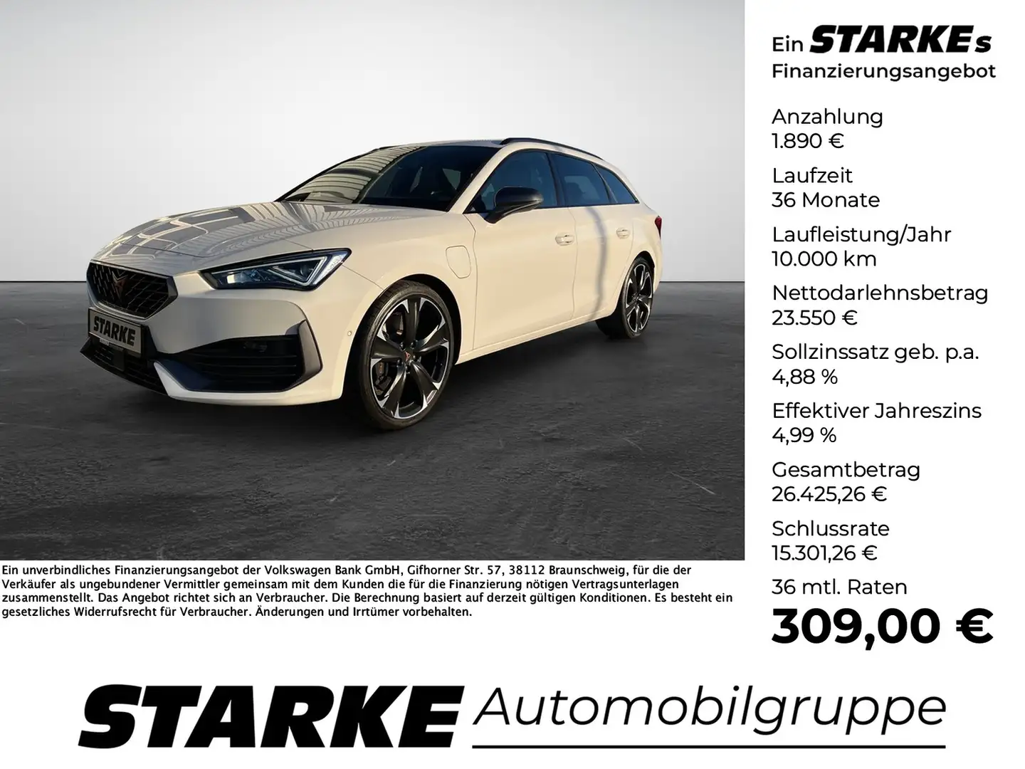 CUPRA Leon ST VZ 1.4 TSI eHybrid DSG Weiß - 1
