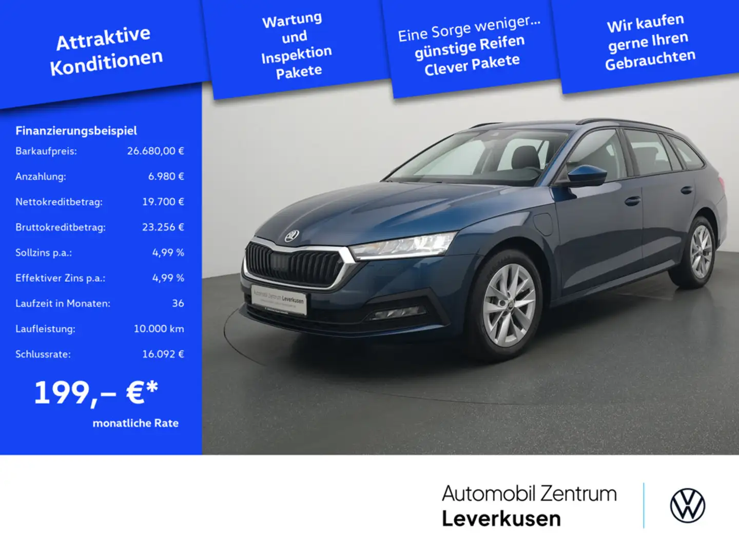Skoda Octavia Combi Ambition DSG LED PANO PDC VIRT Schwarz - 1