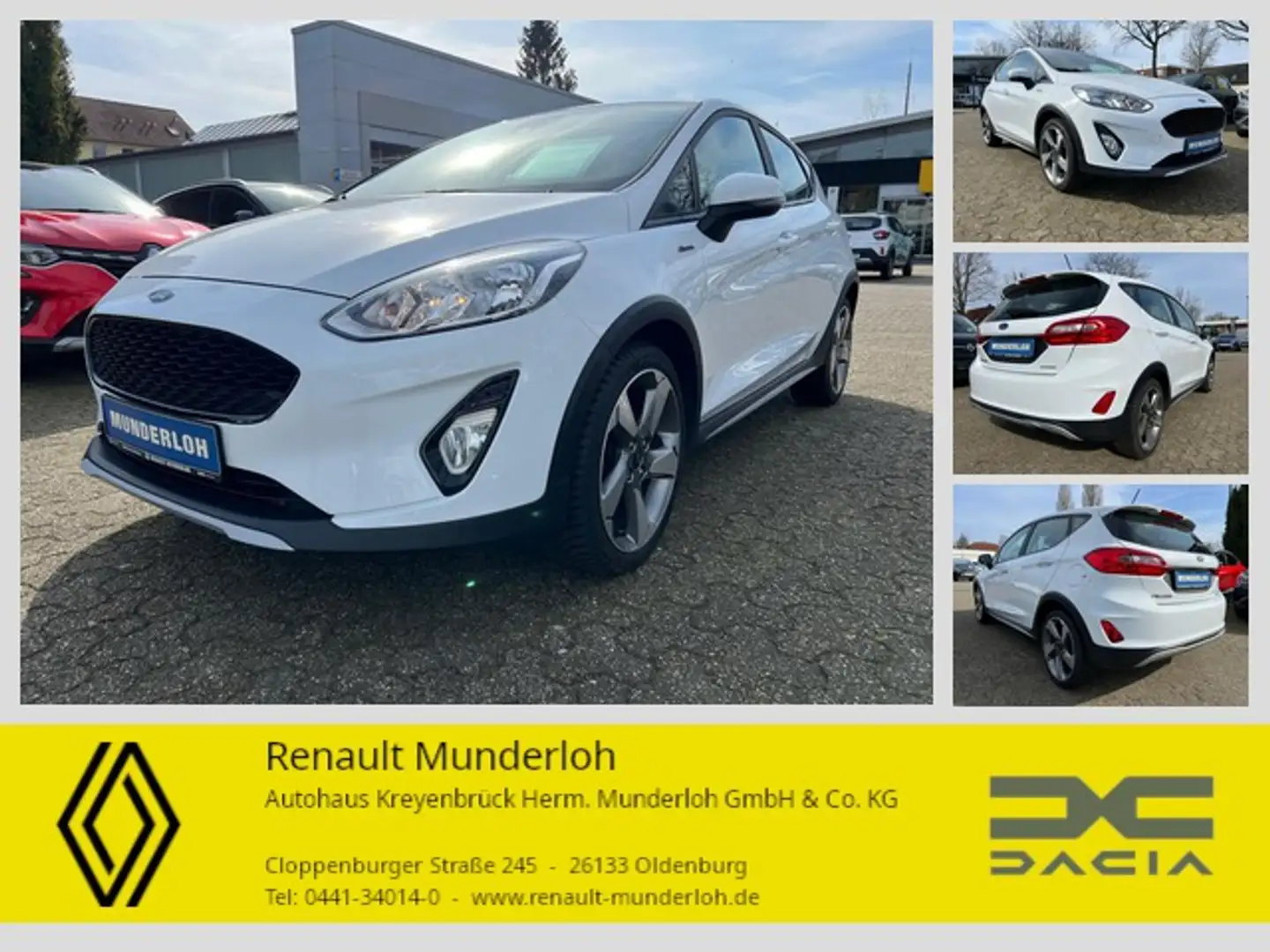 Ford Fiesta Active Blanc - 1