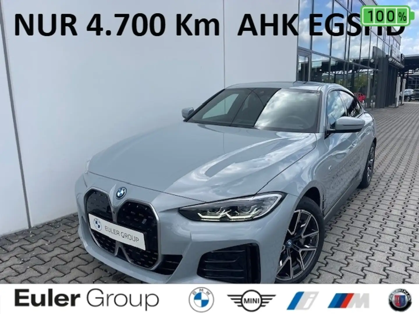 BMW i4 eDrive40 M-Sport Sommer18'' AHK Glasdach ICONIC Hi Grau - 1