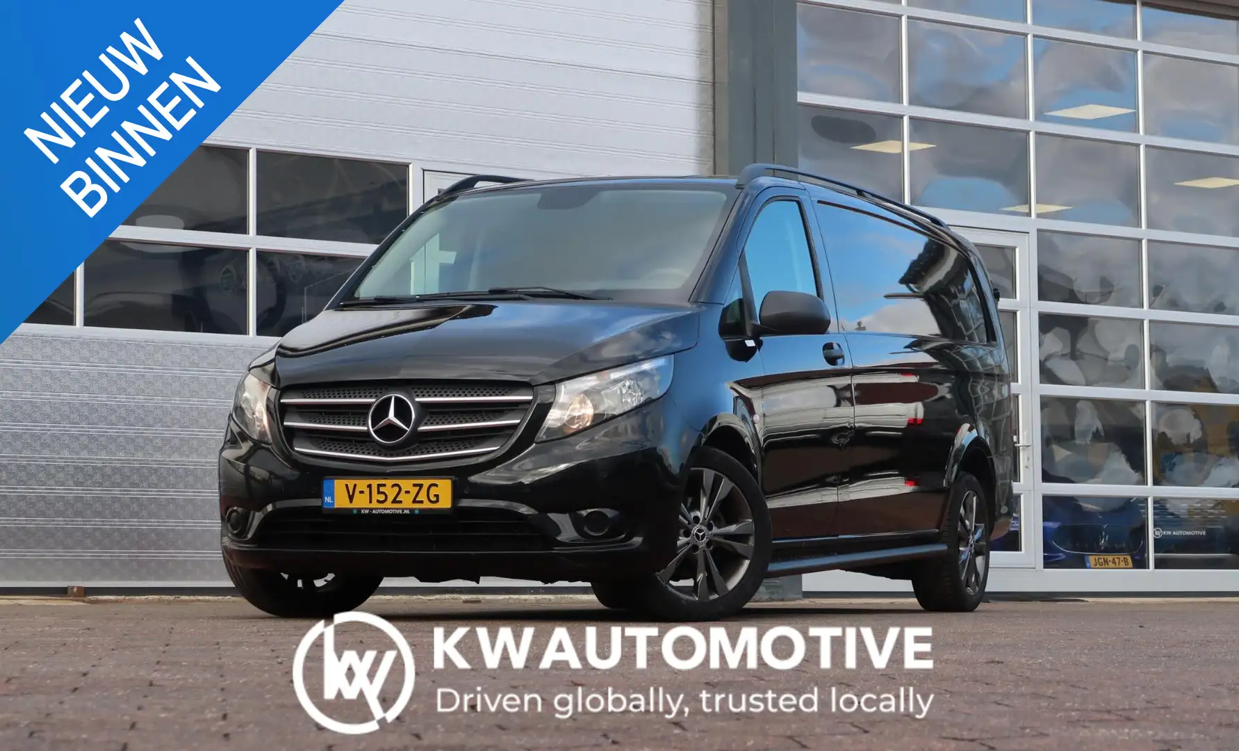 Mercedes-Benz Vito 116 CDI Extra Lang XXL/ AUT/ CAM/ CRUISE/ LEDER/ E Zwart - 1