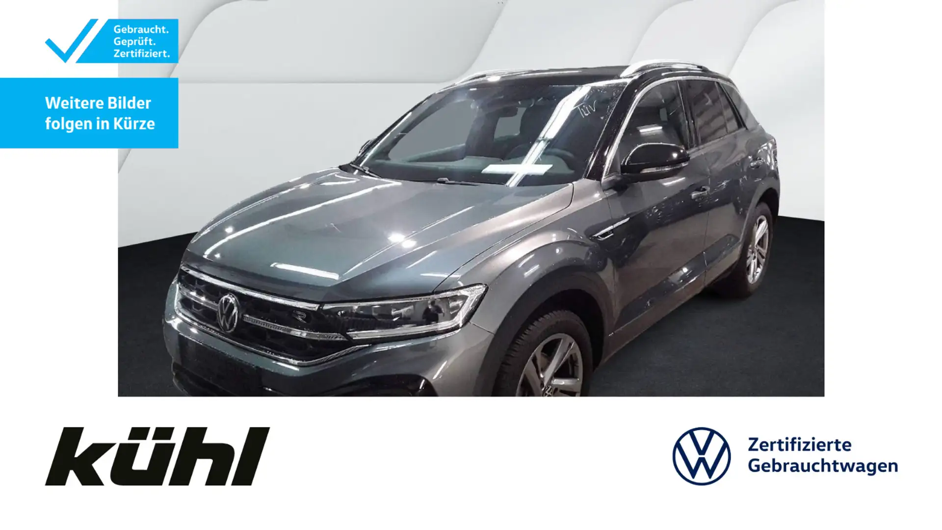 Volkswagen T-Roc 1.5 TSI DSG R-Line LED+/ACC/Kamera/App/Nav Grau - 1
