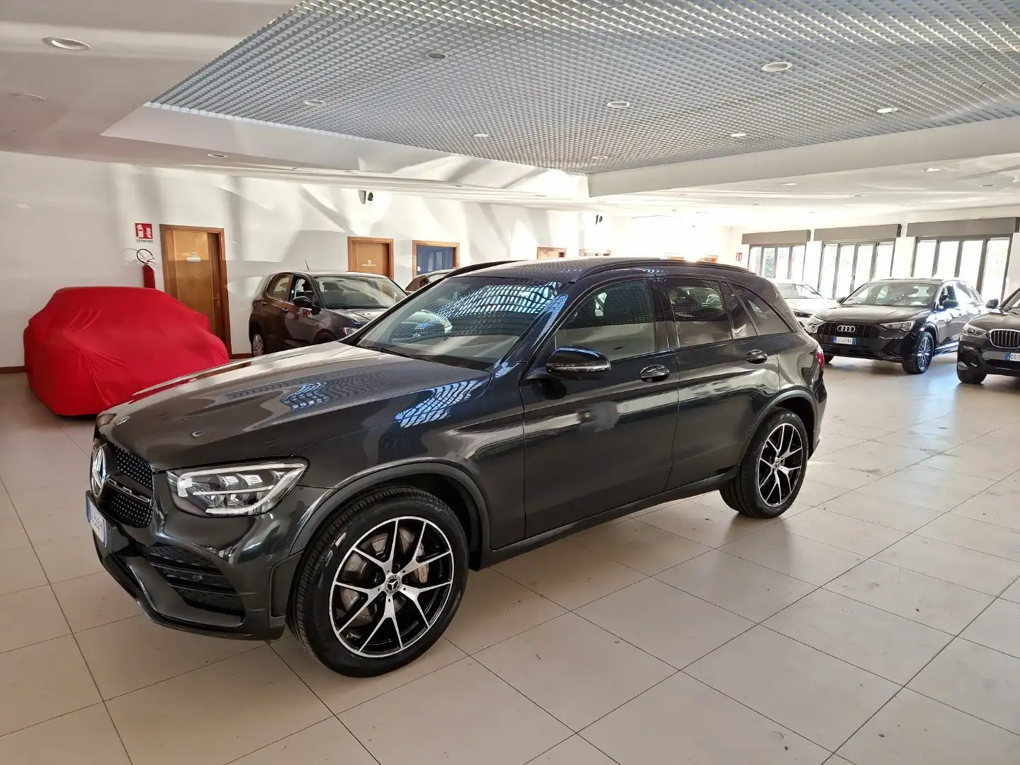 Mercedes-Benz GLC 200 4Matic EQ-Boost Premium AMG line Tetto Pelle Grigio - 1