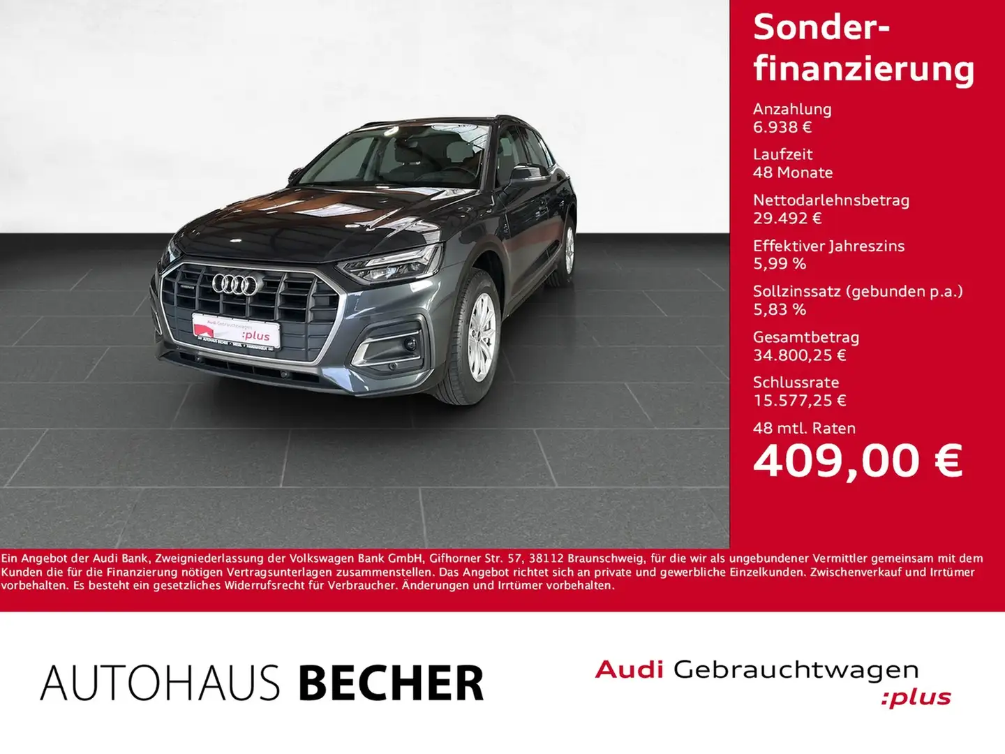 Audi Q5 45 TFSI quattro S tronic /Rüclfahrkam/Standhz Gris - 1