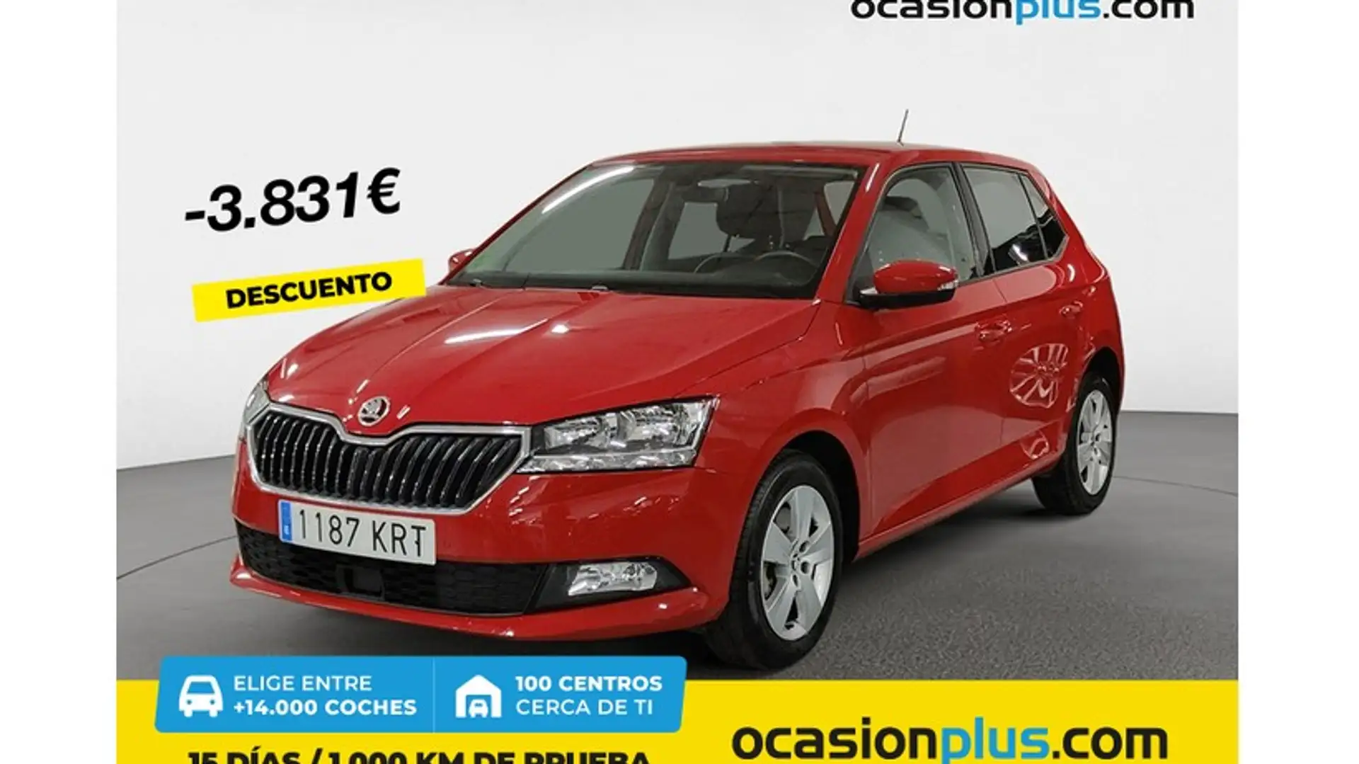 Skoda Fabia 1.0 TSI Like DSG 81kW Czerwony - 1