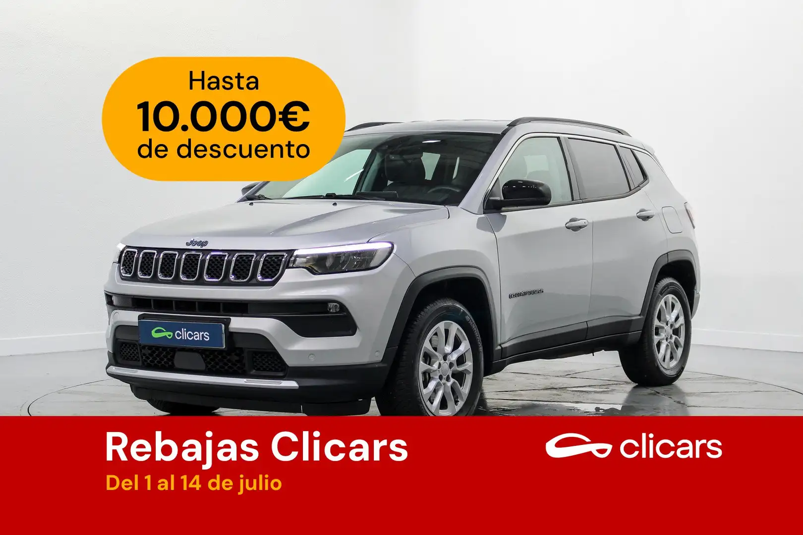 Jeep Compass 1.3 PHEV Limited EAWD Aut. 190 Plateado - 1