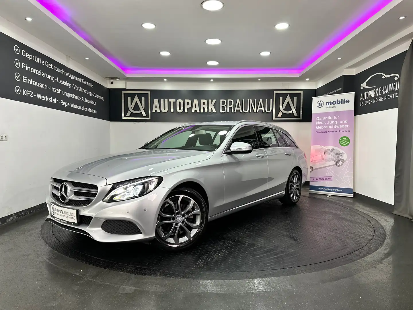 Mercedes-Benz C 200 d T Avantgarde Aut. *LED*NAVI*AHK* Grijs - 1