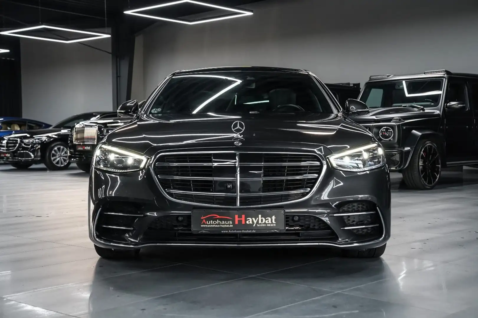 Mercedes-Benz S 400 d 4M Lang-AMG-Digital -Burm-Pano-HuD-StaHz Gris - 2