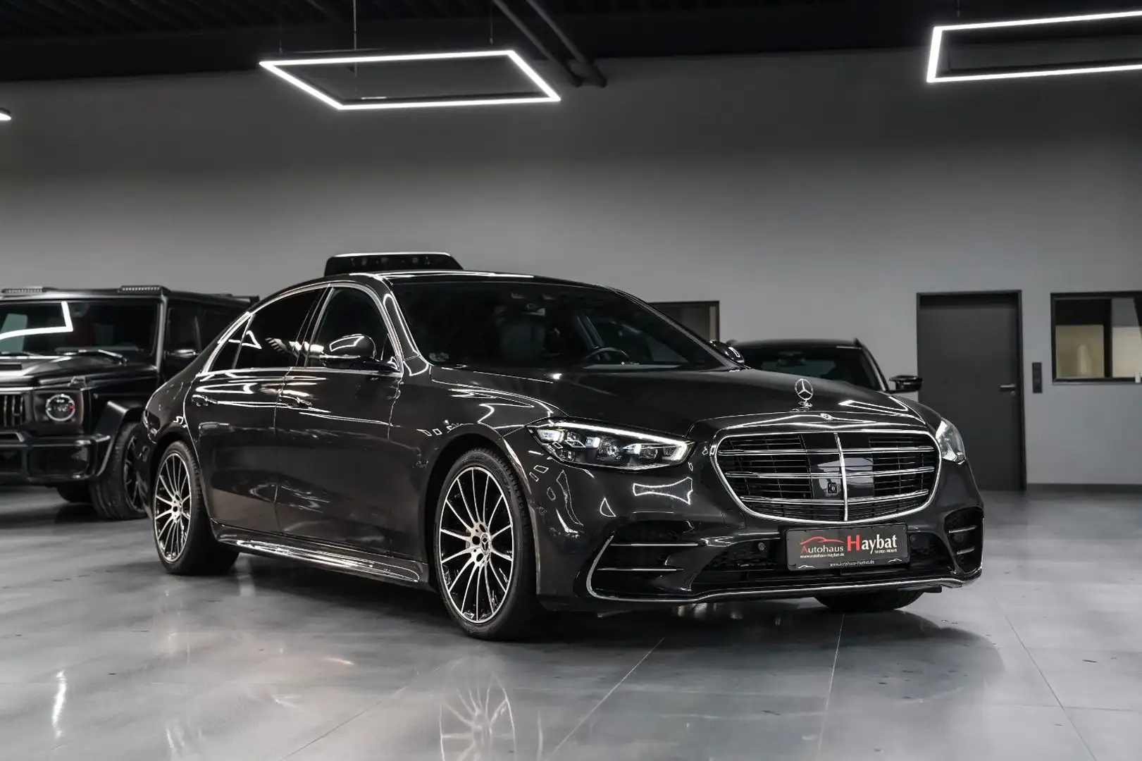 Mercedes-Benz S 400 d 4M Lang-AMG-Digital -Burm-Pano-HuD-StaHz Gris - 1