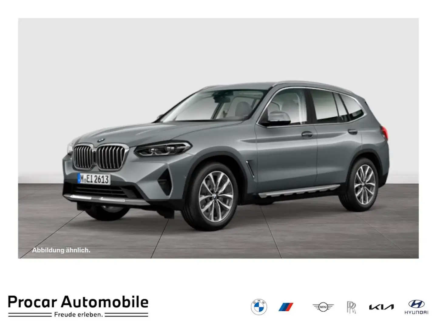 BMW X3 xDrive20d AHK RFK NAVI LED Sound Syst. DAB Grau - 1