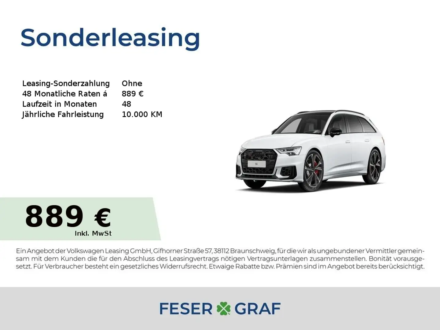 Audi S6 Avant OFFENSIVE 22% Nachlass !! Weiß - 1