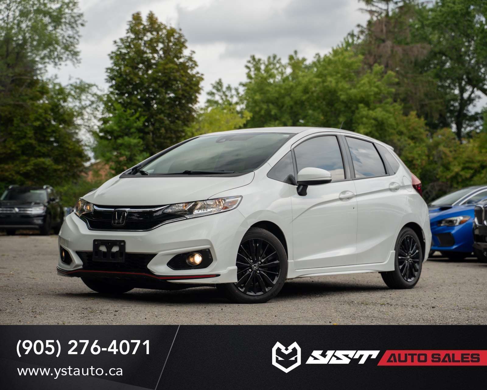 White 2018 Honda Fit Hatchback Automatic