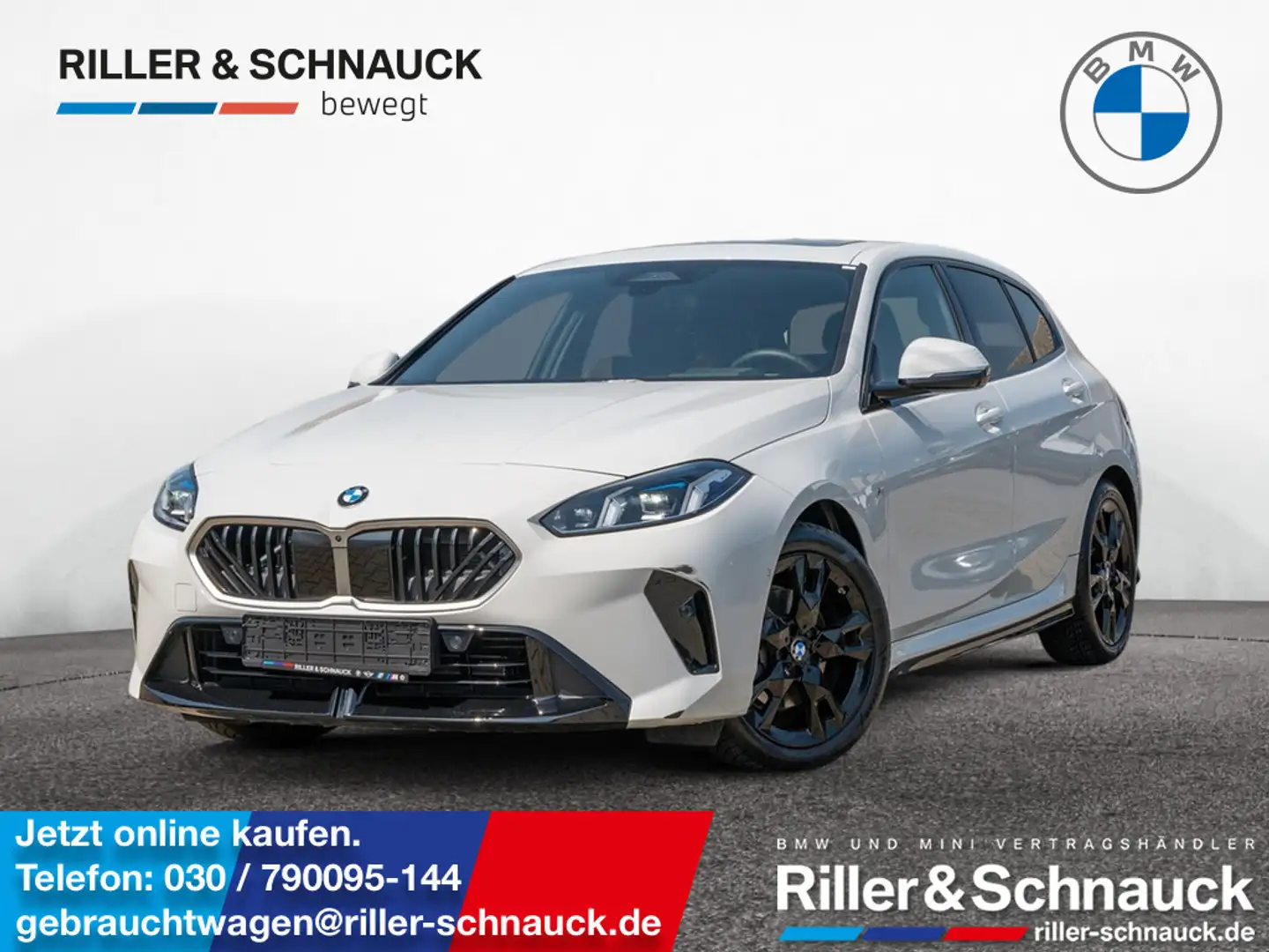 BMW 120 M-Sport H/K NAVI ACC HUD LED PANO 360° Weiß - 1
