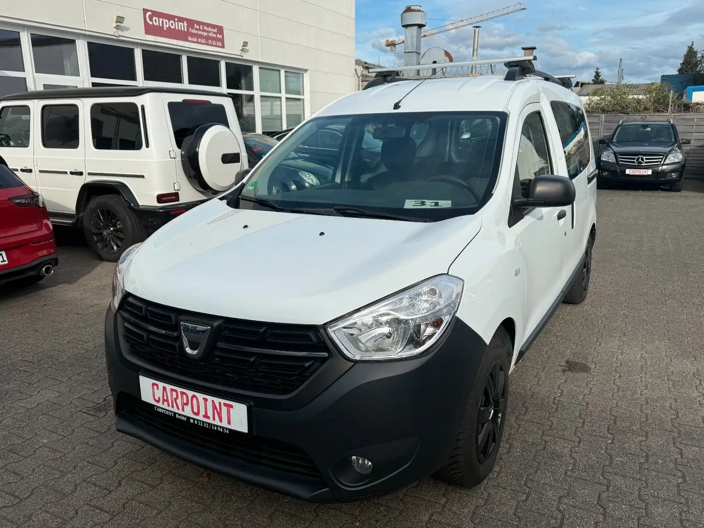 Dacia Dokker 2 SCHIEBETÜR LPG /AHK/TÜV 05/2027/1.HAND Белый - 1